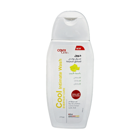 غسول يومي للمناطق الحميمة بالمسك الأبيض من كوفيكس كير - 215 مل