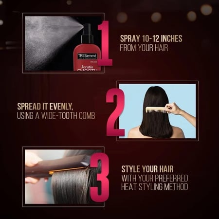 بخاخ منعم شعر بالكيراتين وحماية من الحرارة من تريسمي - 236مل