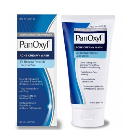 غسول كريمي لحب الشباب بنزويل بيروكسيد 4٪ من بانوكسيل - 170جم