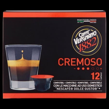 كبسولات كريموسو من كافي فيرجنانو 12 كبسولة