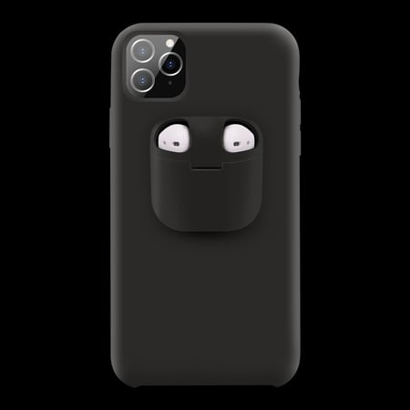 جراب جوال مزود بصندوق سماعات Air Pods 1/ 2 لأجهزة آيفون