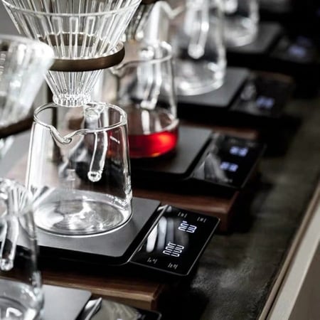 ميزان رقمي مع مؤقت بشاشة  لمس LED touch