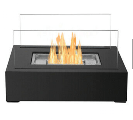 دفاية نار مشتعله غاز الايثانول شكل مستطيل