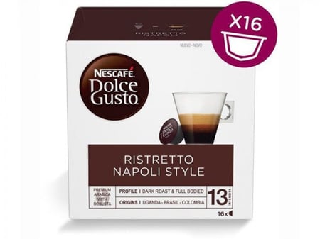كبسولات ريستريتو نابولي ستايل  16 كبسولة دولتشي غوستو