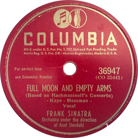 Frank Sinatra - Full Moon And Empty Arms / You Are Too Beautiful
