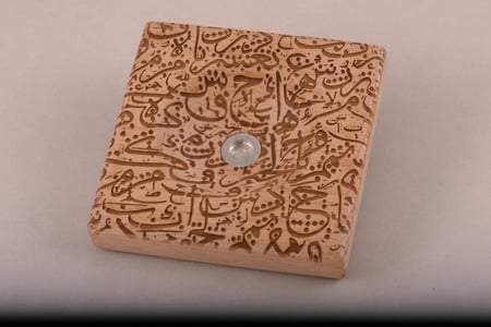 قاعدة فتيل عود المربعة حفر ليزر