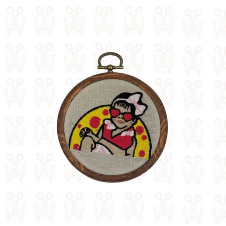 6 تعليقات سيارة تطريز كرتوني