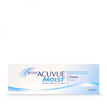 Acuvue Moist Toric - اكيوفيو مويست يومية بإنحراف
