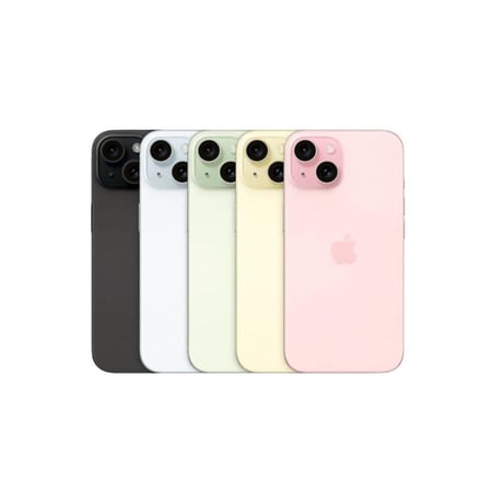 ابل - ايفون 15 العادي 128 جيجا شبكة 5G الوان متعددة