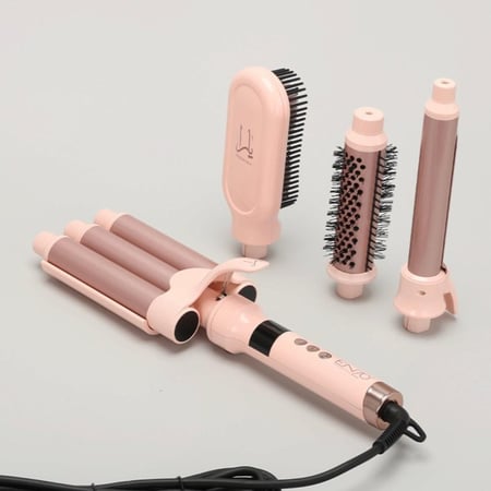 استشوار يارا من اينزو 4 في 1 لتصفيف الشعر – فير ويفر + فرشاة حرارية + تمليس وتجعيد