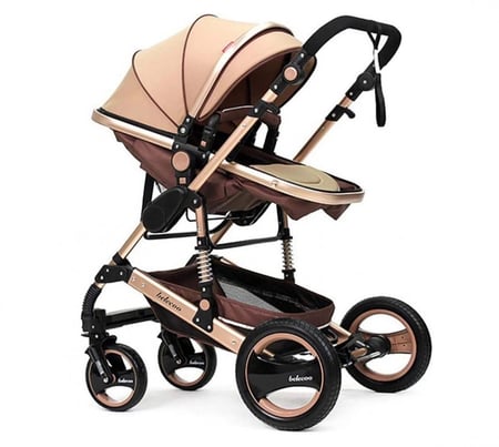 عربة اطفال وحديثي ولادة قابلة للطي ومضادة للصدمات من بيليكو