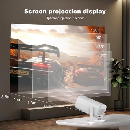 بروجكتر ذكي اندرويد بدقة 4k وسماعة خارجية