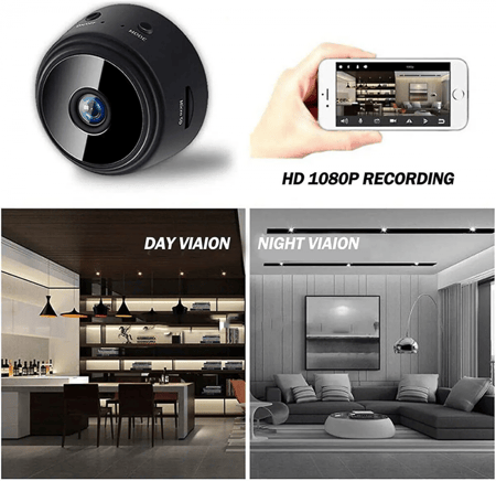كاميرا المراقبة الخفية المغناطيسية A9 WiFi Mini Security Camera بدقة HD 1080P