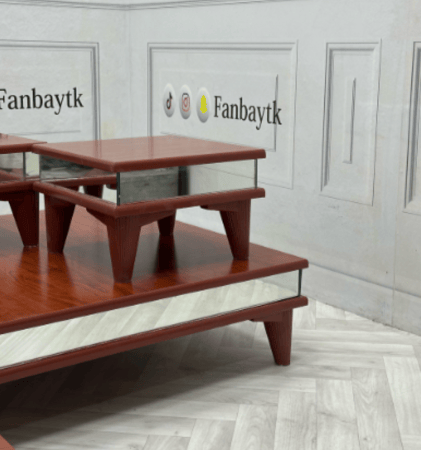طقم طاولات 1 +4 خشب-FANBAYTK