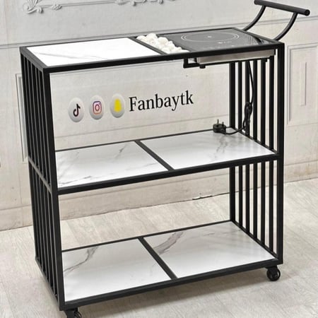 عربة تقديم 3 دور مع سخان