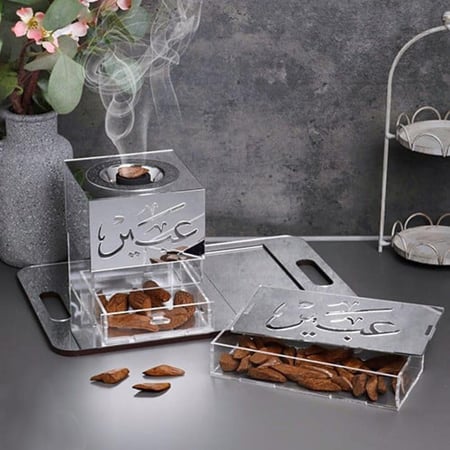 بكج العروس ( مبخره + صندوق بخور+ صينيه )