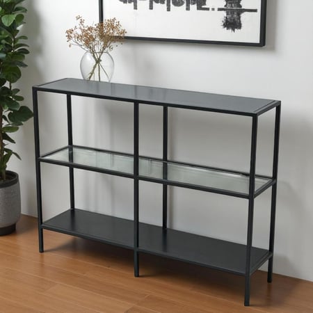 طاوله مدخل بثلاثه طابق -أسود