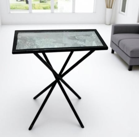 طاولة خدمة اسود مقاس :25*45*45