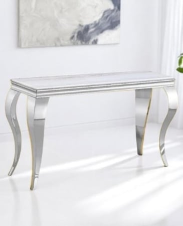 طاولة الكونسول استيل رخام : CS003 GOLD