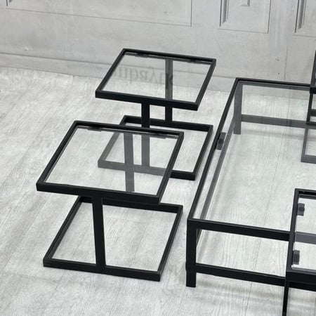 طاولة ضيافة عصرية مع4 طاولات خدمة