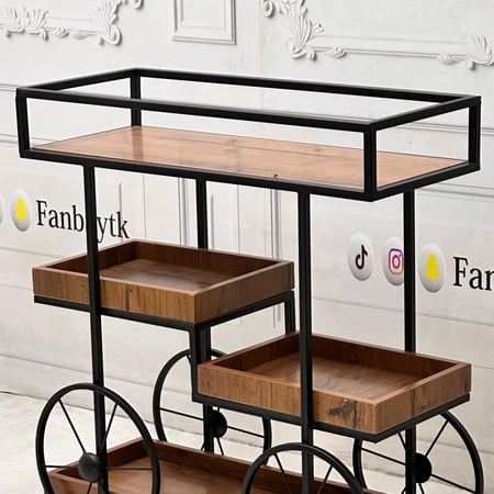 عربية تقديم خشبية-FANBAYTK