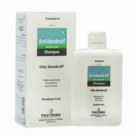 فريزيديرم شامبو علاج القشرة الرأس مناسب لعلاج القشرة الدهنية 200مل - FREZYDERM ANTI DANDRUFF SHAMPOO 200 ml