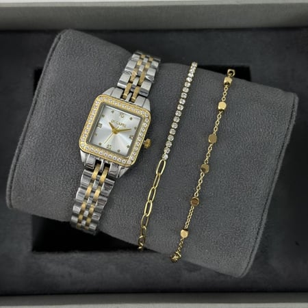 طقم نسائي ساعة و اساور  -3657