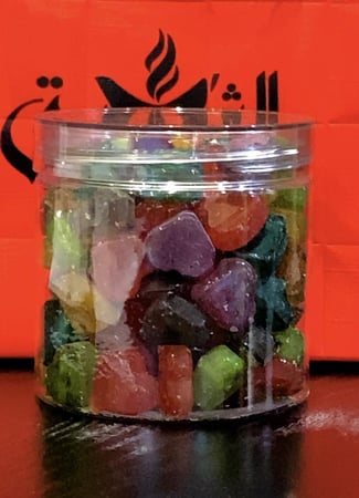 مجموعة المستكه المعطره يحتوي ع 6 رويح الوزن الصافي 100 جرام في العلبة 90 قطعة بخور