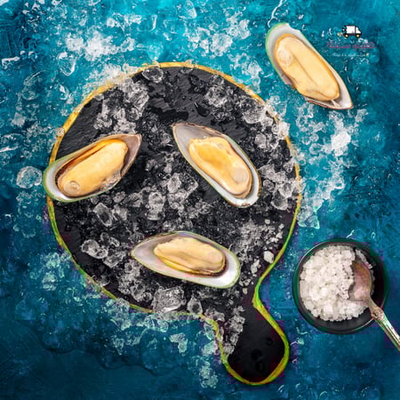 انصاف محار نيوزلندي (مجمد) - Half Shell Mussels