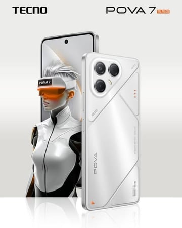 جوال بندريتا تكنو بوفا 7 256جيجا ورام 16جيجا لون اسود