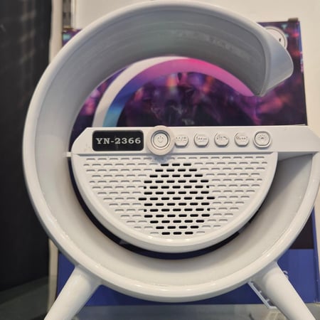 ليد مع سبيكر بلوتوث متنقل ذكي مع شاحن لاسلكي