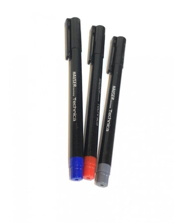 علبة اقلام حبر 25 قلم لون احمر 0.7mm هوزر المانيا