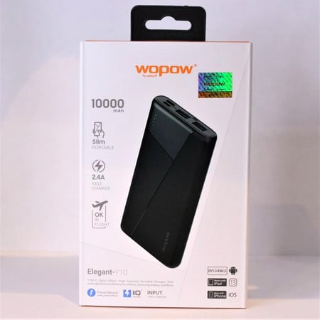 wopow- باور بانك وبو شاحن متنقل بقوة 10000mm