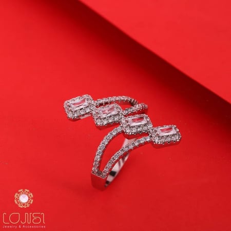 خاتم زركون ناعم أنيق