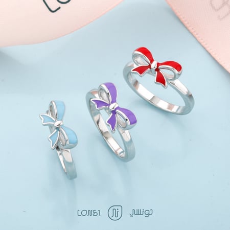 خاتم اطفال فضة عيار 925