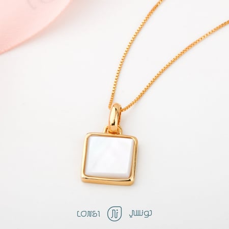 عقد ذهبي فضة عيار 925