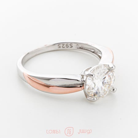 خاتم موزنايت فضة عيار 925