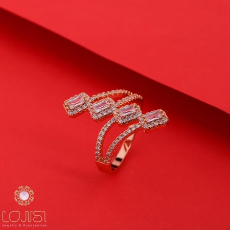 خاتم زركون ناعم أنيق