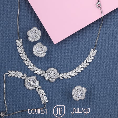 طقم زركون سحب مميز