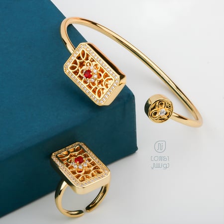 اسوارة وخاتم تصميم أنيق