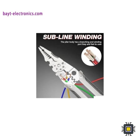 زرادية متعددة الاستخدامات – لتجريد وتقطيع وتشكيل الأسلاك 8 في 1