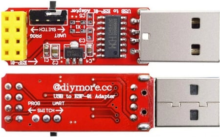 وصلة برمجة ESP-01 بمفتاح تبديل - CH340