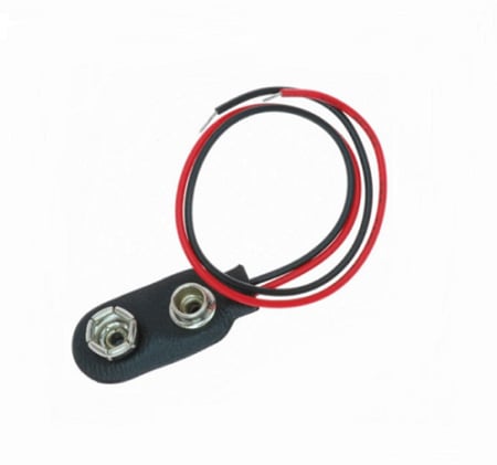 وصلة بطارية 9 فولت بأسلاك مفتوحة