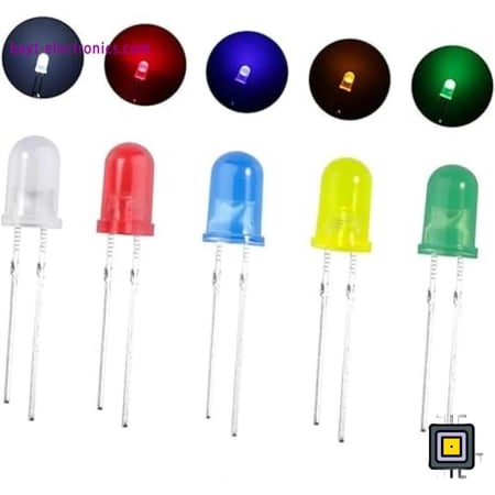 ليد - LED مقاس 5 مم – ألوان متعددة