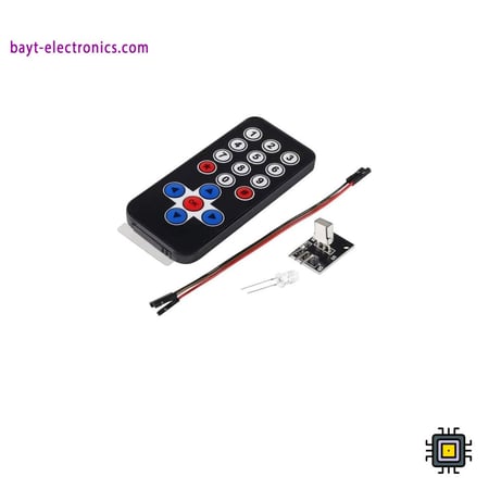 طقم وحدة تحكم بالأشعة تحت الحمراء HX1838 مع ريموت لاسلكي