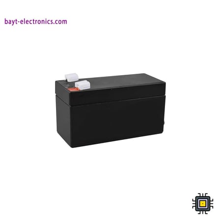 بطارية  قابلة لإعادة الشحن 12 فولت – 1.3 أمبير.