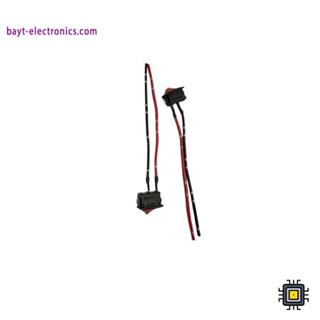 مفتاح روكر SPST مع أسلاك توصيل – Rocker Switch ON/OFF