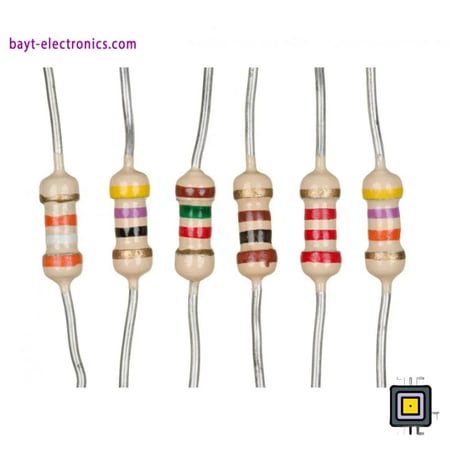 مقاومة  Resistors - ثابتة 1/4 واط – متعددة القيم