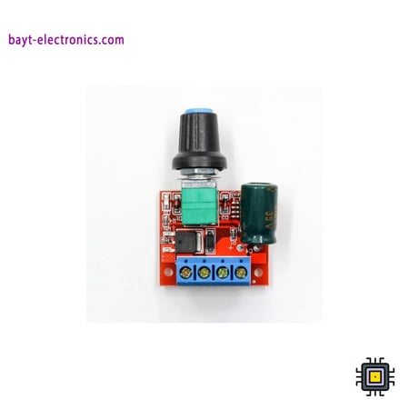 وحدة تحكم سرعة محرك DC صغيرة – منظم PWM بقدرة 90W، 4.5V-35V، 5A