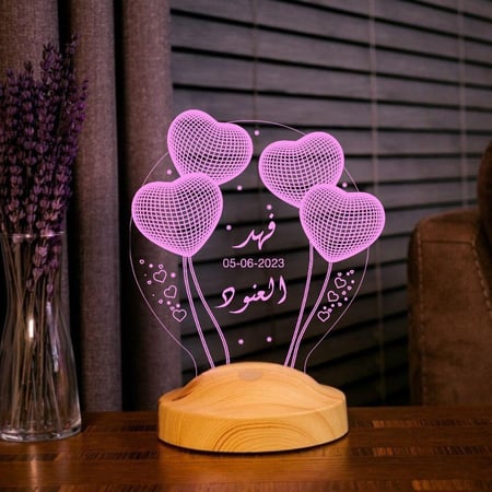 أبجورة وعد ، بتصميم مخصص